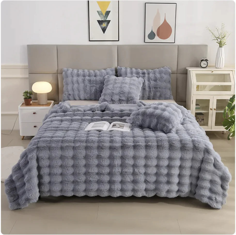Thick Rabbit Fur Blanket π