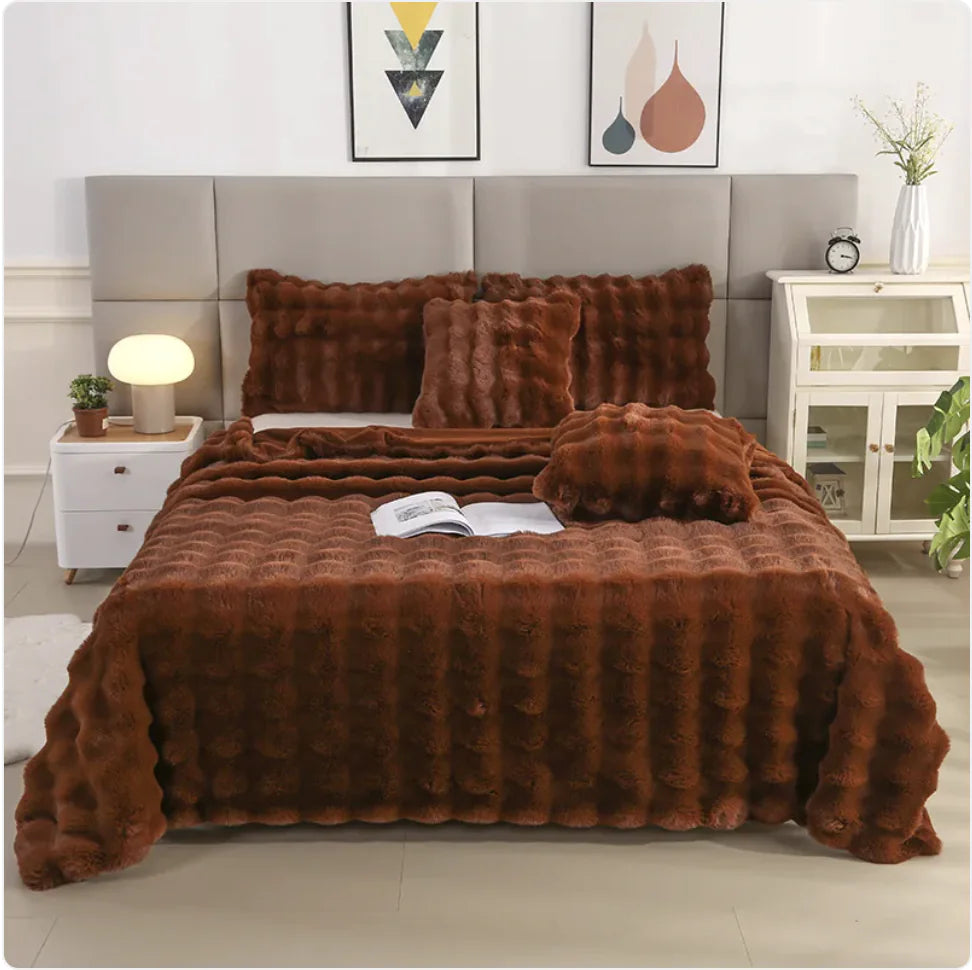 Thick Rabbit Fur Blanket 🐇