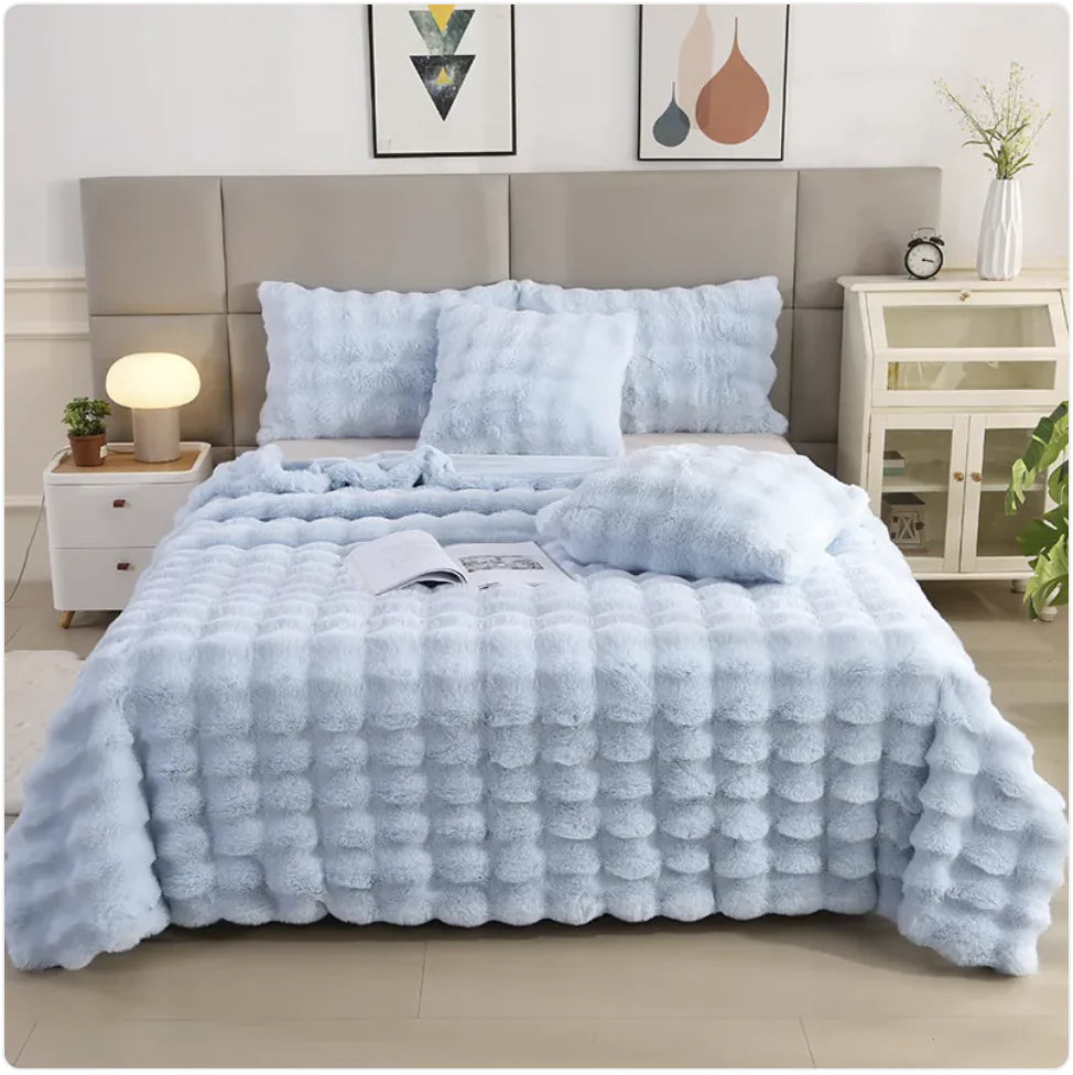 Thick Rabbit Fur Blanket 🐇